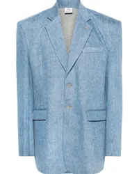 VETEMENTS Einreihiger Blazer Blau