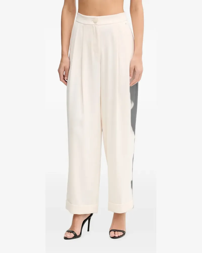 Armani Exchange Geknöpfte Hose mit Falten - Nude Nude