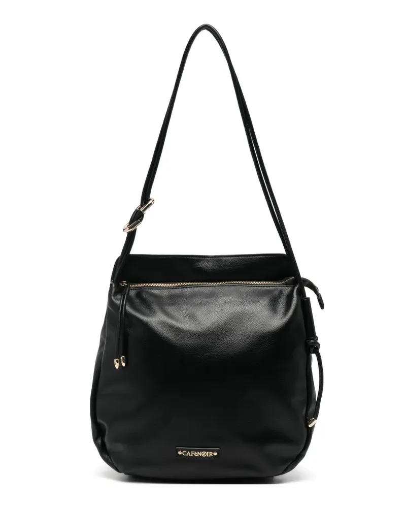 CAFèNOIR  logo-plaque shoulder bag - Schwarz Schwarz