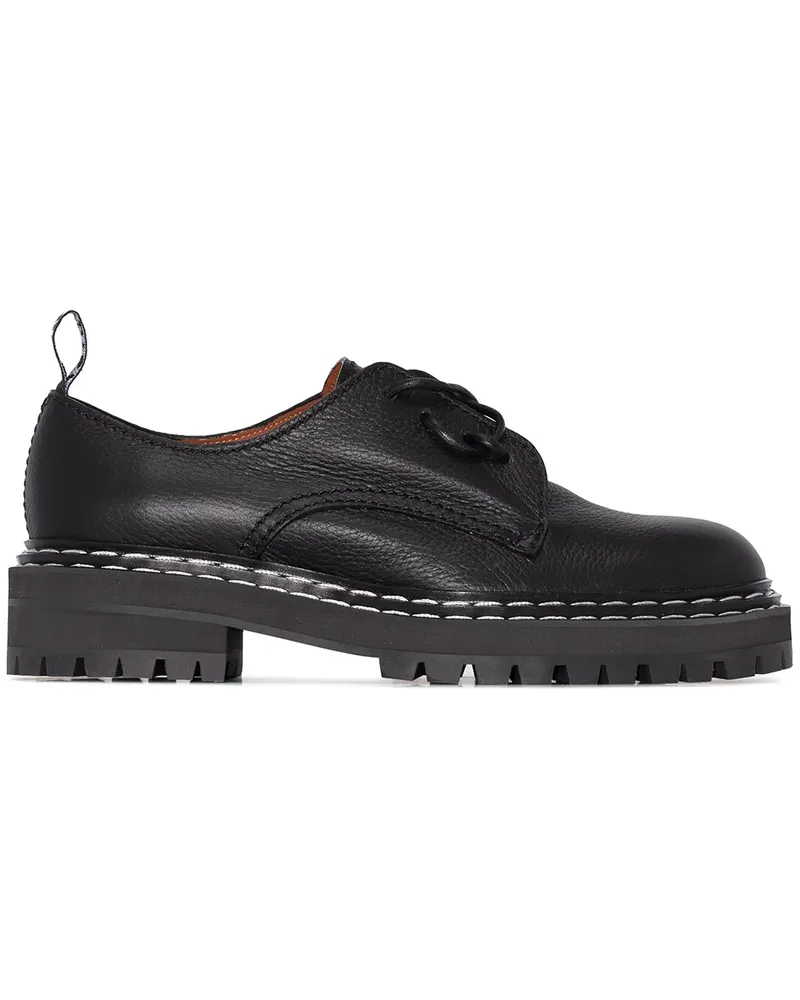 Proenza Schouler Oxford-Schuhe aus Leder - Schwarz Schwarz