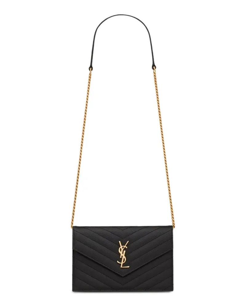 Saint Laurent Cassandre Schultertasche - Schwarz Schwarz