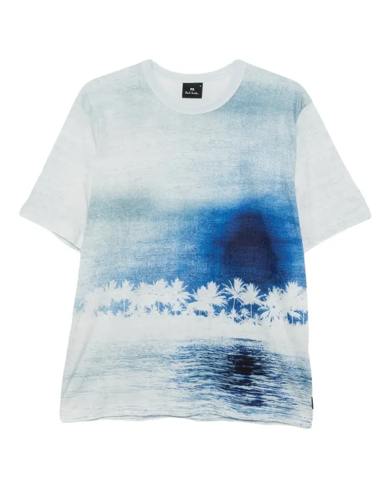 Paul Smith palm-tree-print T-shirt - Weiß Weiß