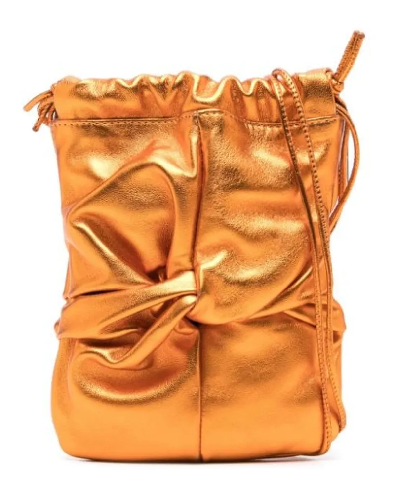 HEREU Ronet Beuteltasche in Metallic-Optik Orange