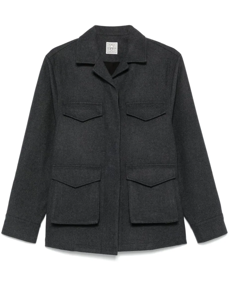 Totême Jacke mit aufgesetzten Taschen - Grau Grau