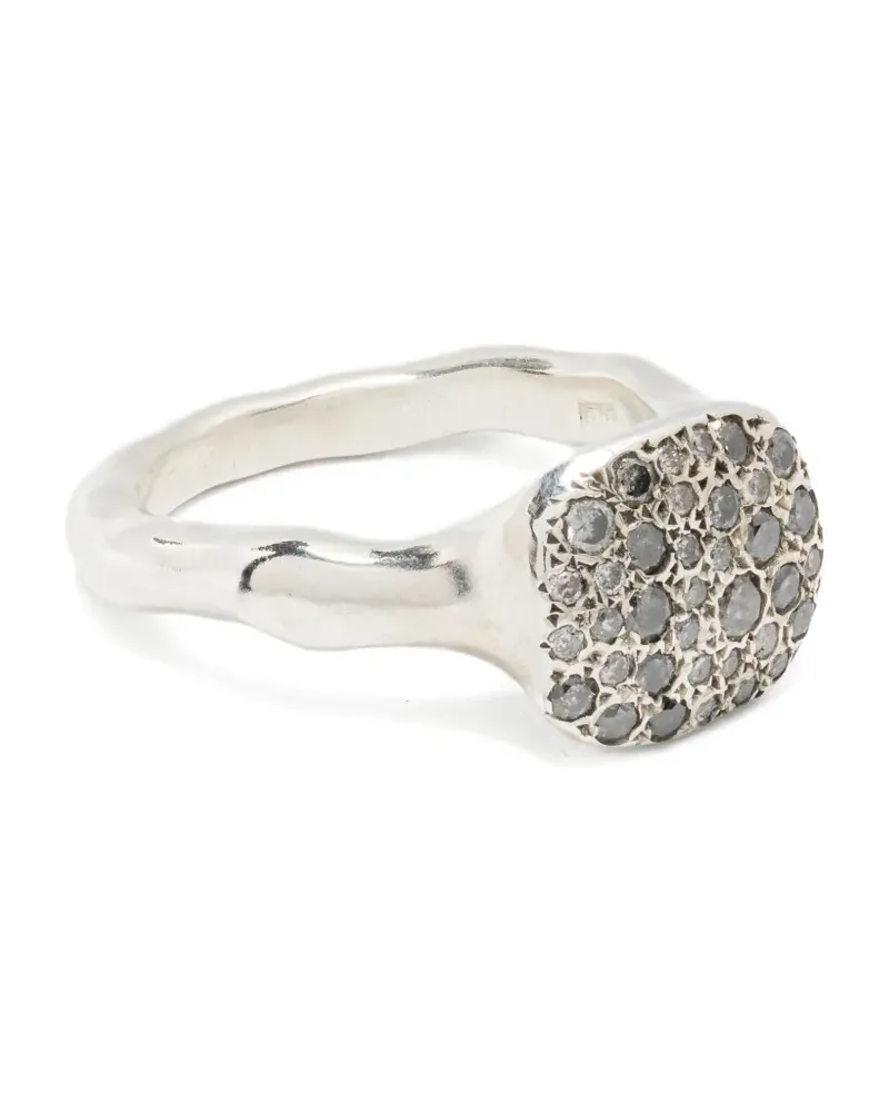 Rosa Maria Ring aus Sterlingsilber mit Diamant Silber