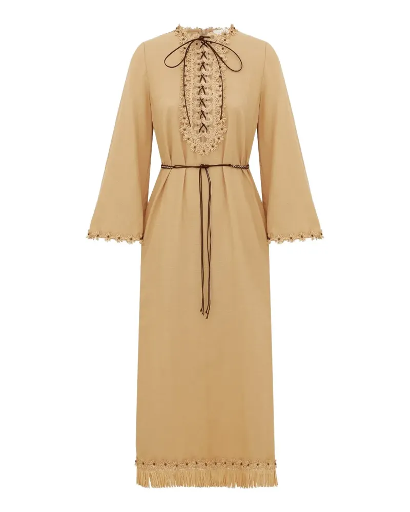 Zimmermann Mahon Midikleid - Nude Nude