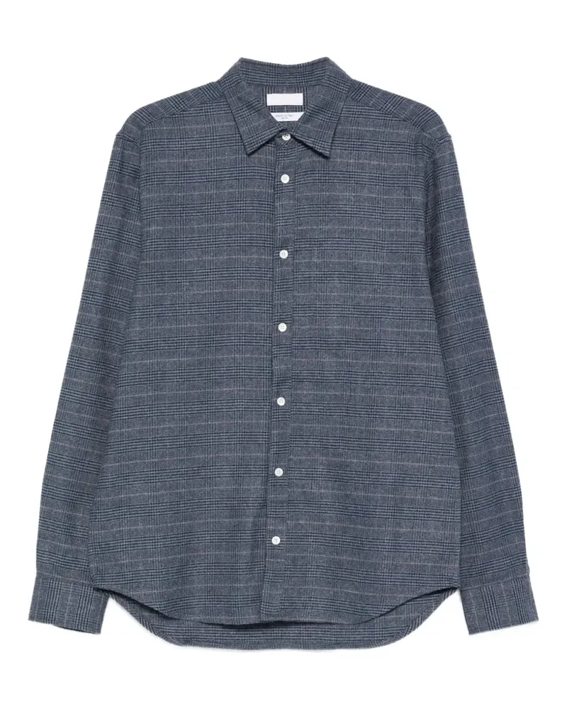Cellar Door Kariertes Hemd mit Knöpfen - Blau Blau