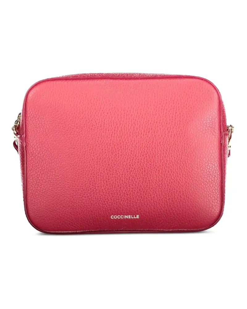 Coccinelle Schultertasche aus gekörntem Leder - Rot Rot