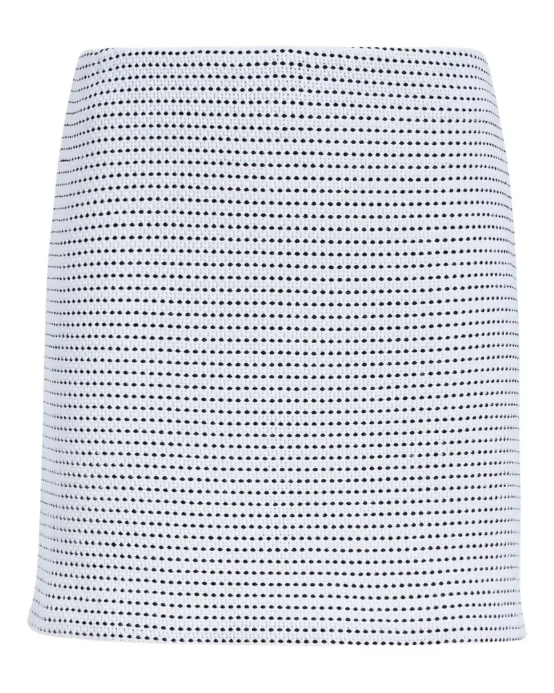 Proenza Schouler Lawson Minirock mit Tweed-Muster - Weiß Weiß