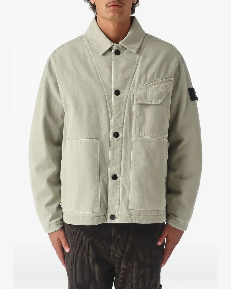 Stone Island 4100048 Panama Bio-Baumwolle mit "Old"-Effekt - Nude Nude