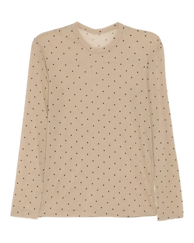 JNBY T-Shirt mit Polka Dots - Nude Nude