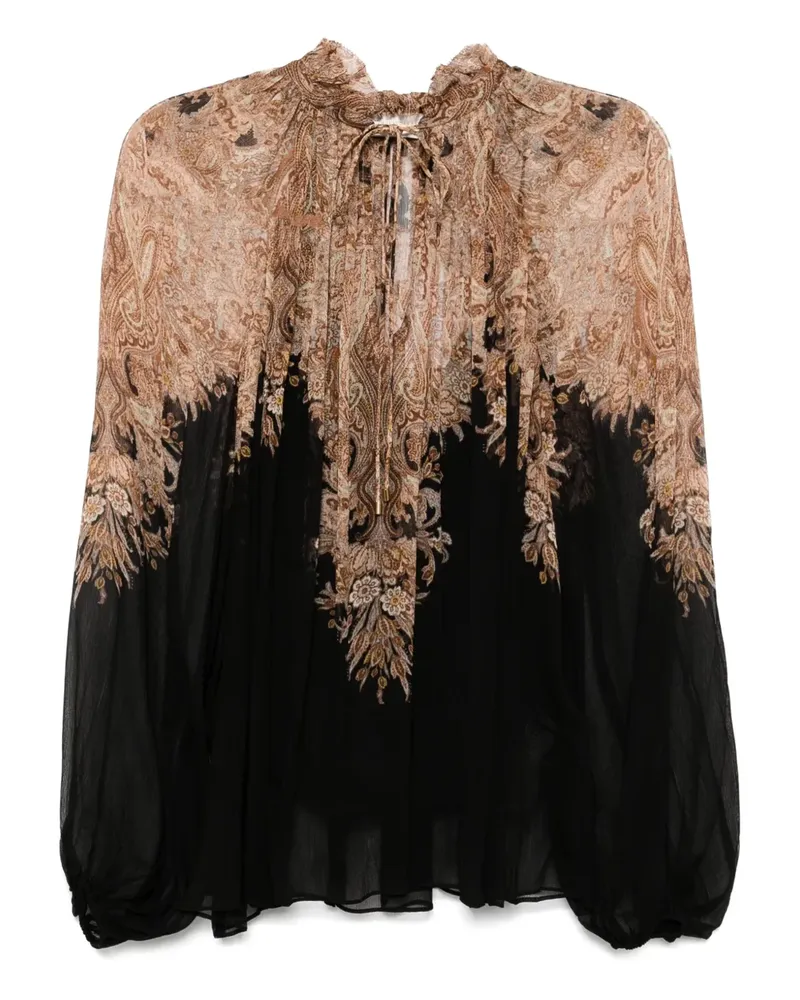 Zimmermann Bluse mit Kordelzug - Nude Nude