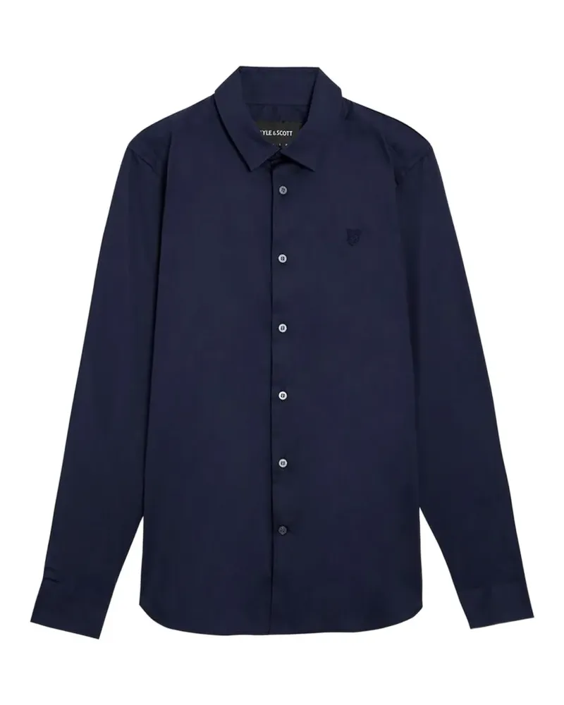 Lyle & Scott Hemd mit Logo-Stickerei - Blau Blau