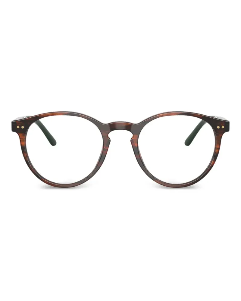 Ralph Lauren round stripe glasses - Braun Braun