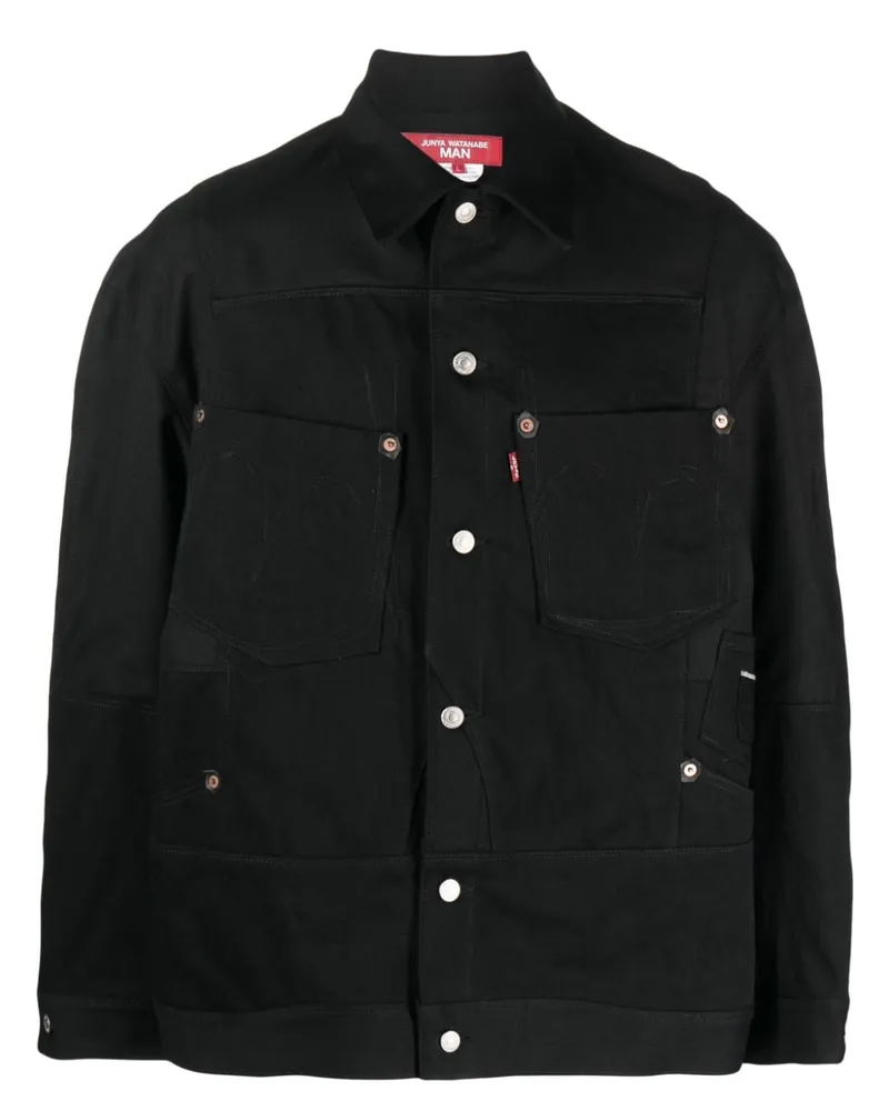 Junya Watanabe Geknöpfte Hemdjacke - Schwarz Schwarz