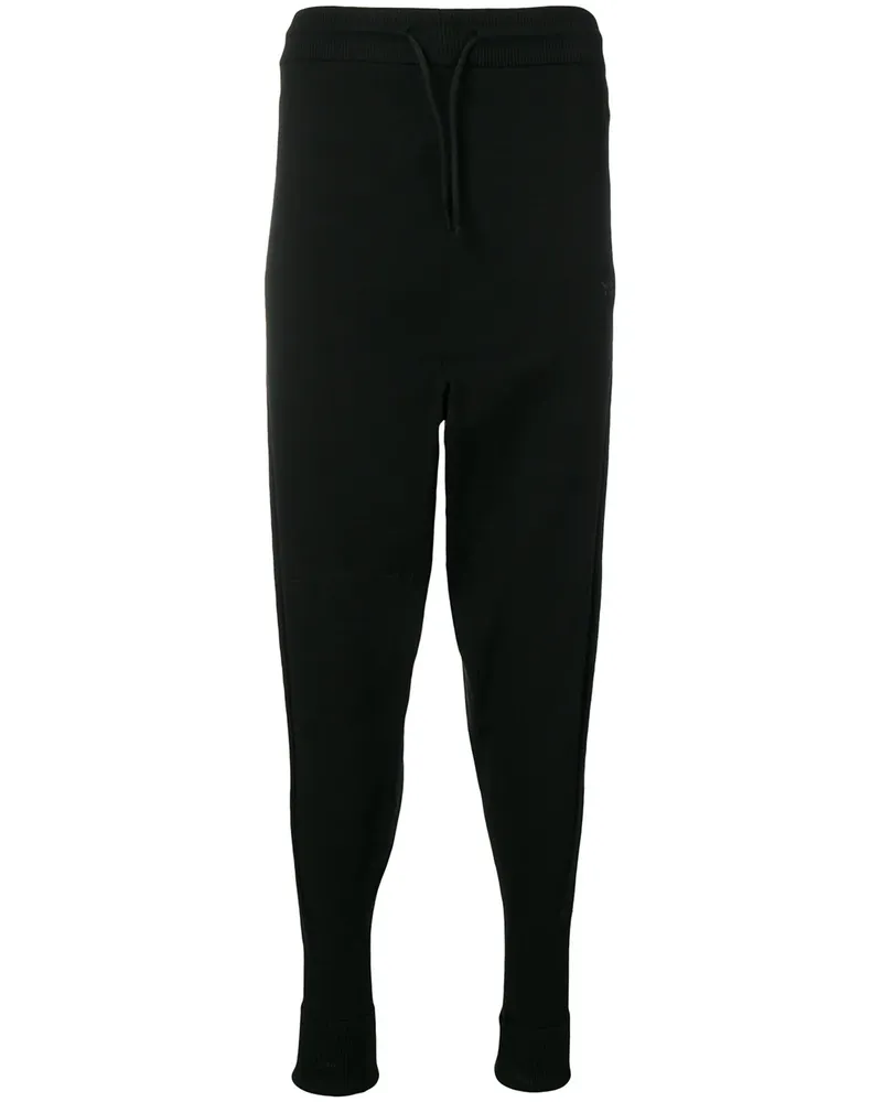 Y-3 Lockere Hose mit Kordelzug - Schwarz Schwarz