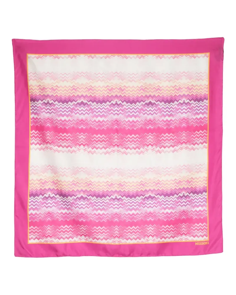 Missoni Schal mit Print - Rosa Rosa