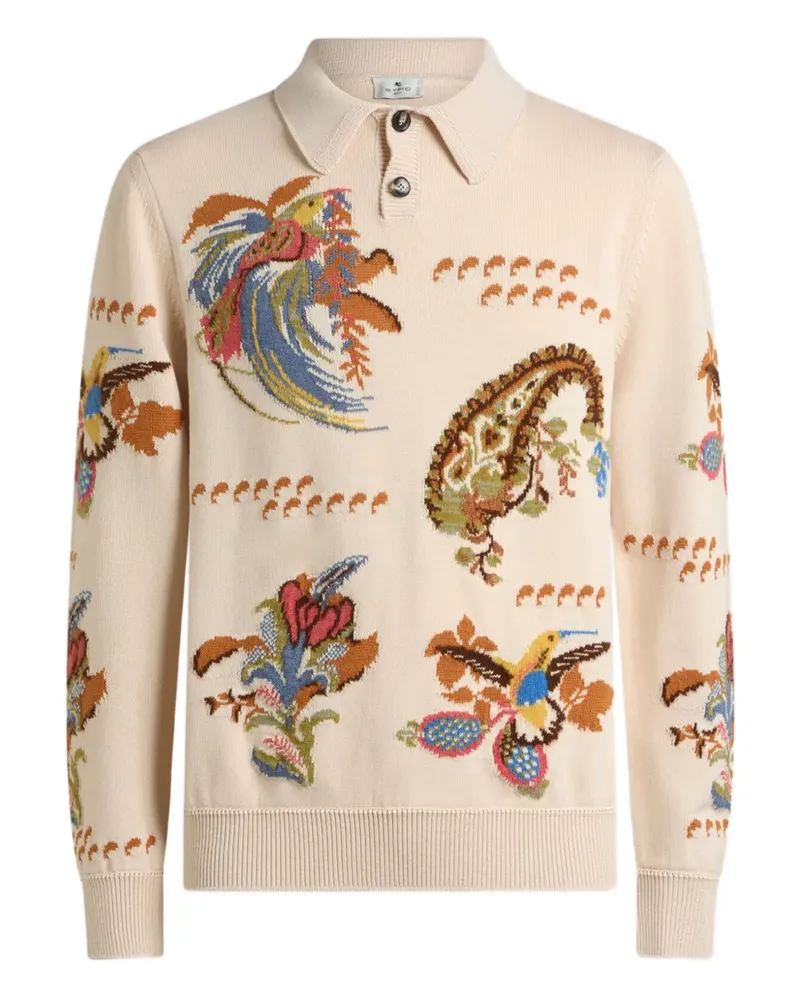 Etro Polo-Pullover aus Jacquard - Nude Nude