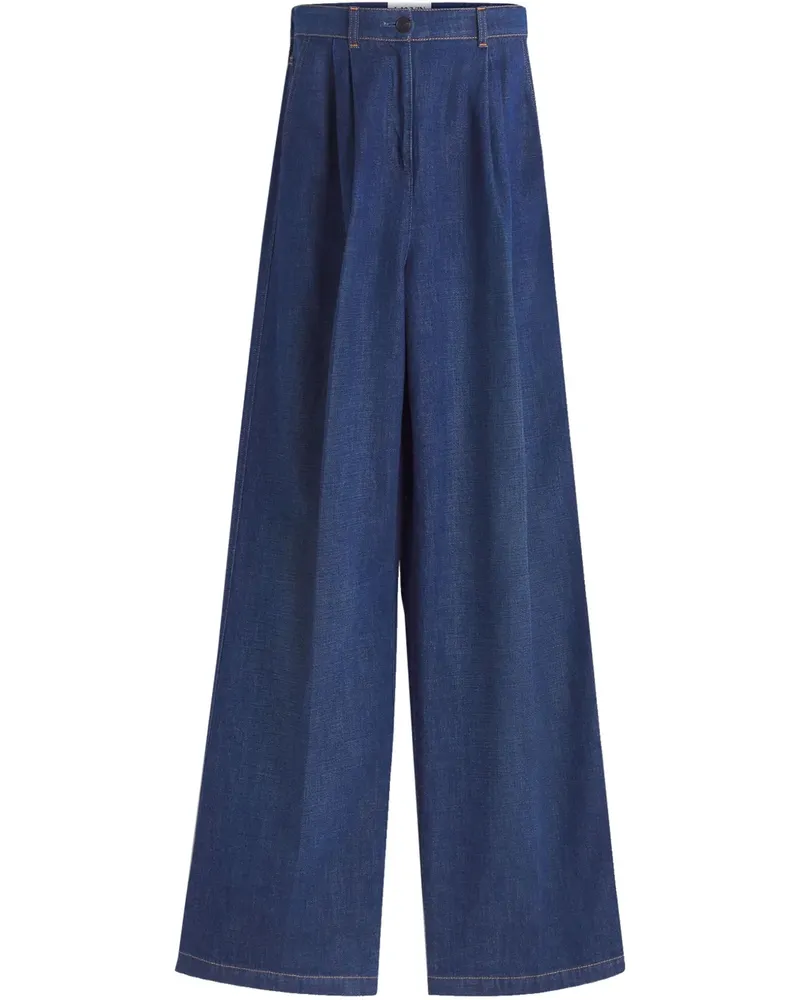Lanvin Jeans mit weitem Bein - Blau Blau