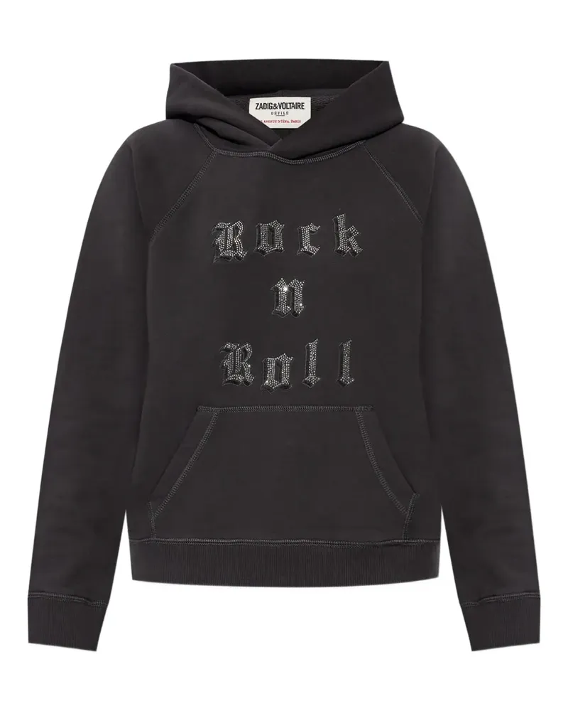 Zadig & Voltaire Hoodie mit grafischem Print - Grau Grau