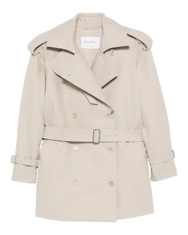 Max Mara Cacio double-breasted belted trench coat - Nude Nude