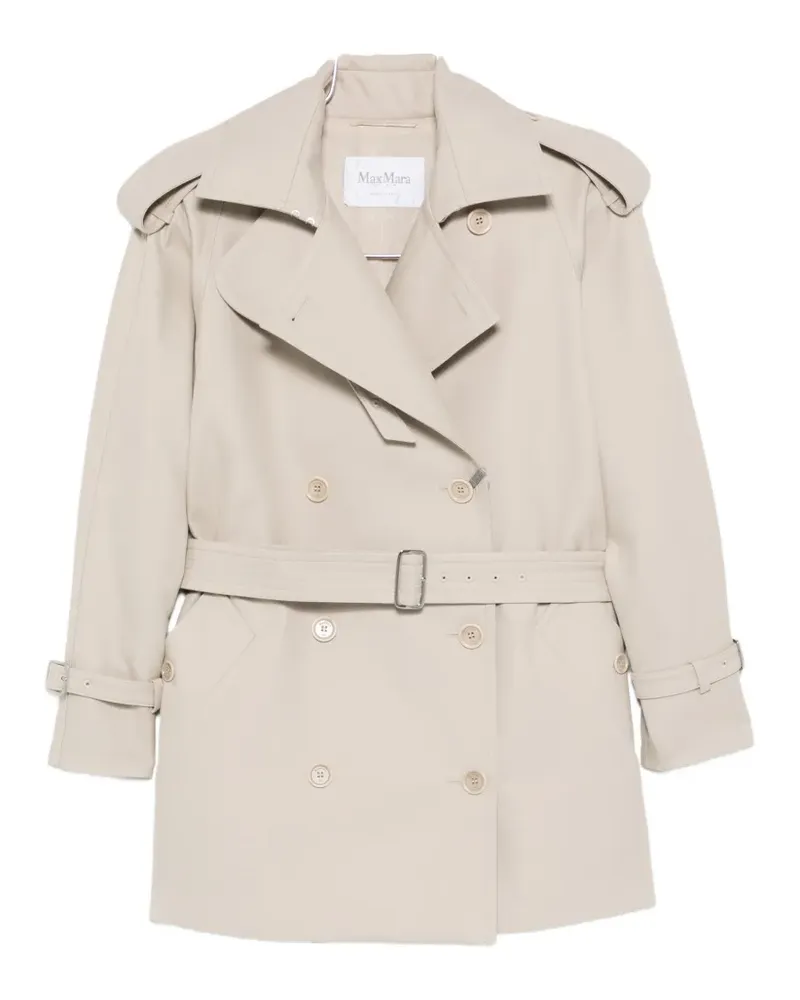 Max Mara Cacio double-breasted belted trench coat - Nude Nude