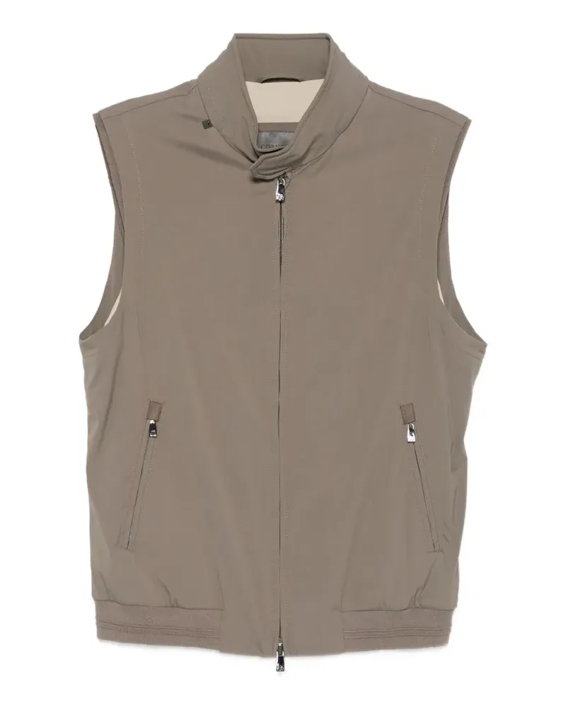 Corneliani Weste mit Reißverschluss - Nude Nude