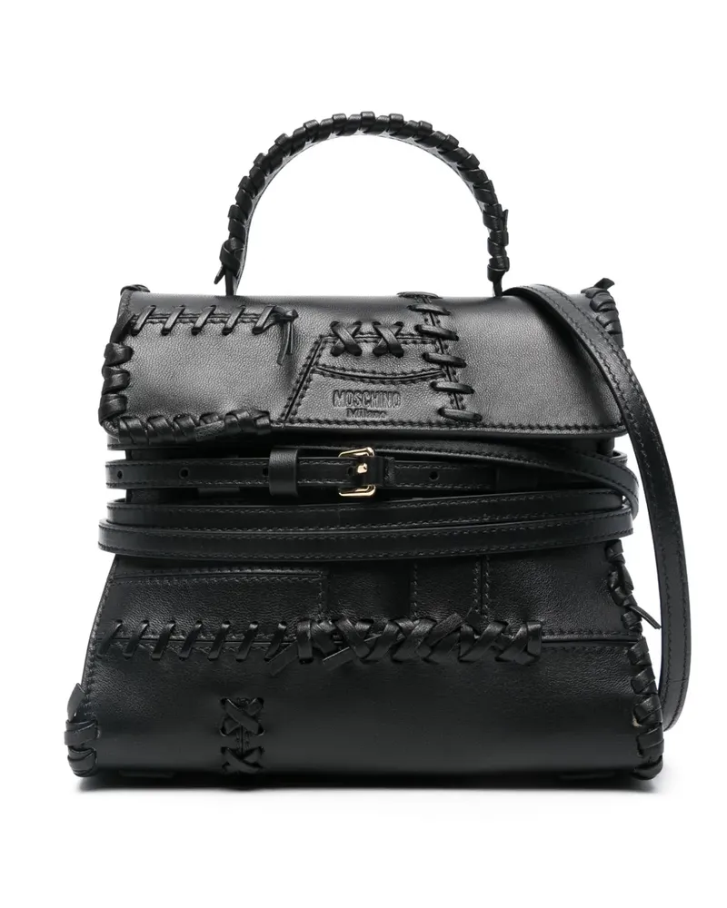 Moschino Handtasche aus Leder - Schwarz Schwarz