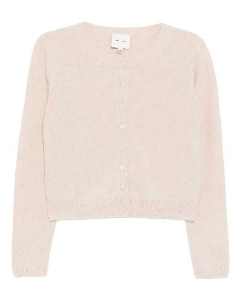 Reformation Cara Cardigan - Nude Nude