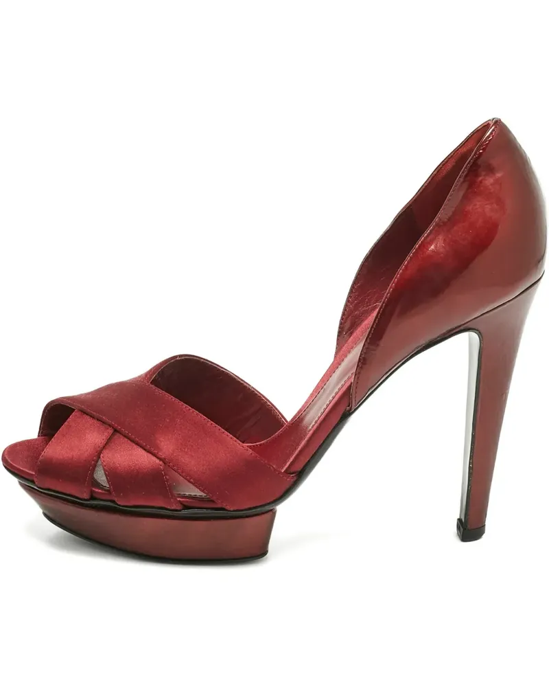 Sergio Rossi Pumps mit überkreuzten Riemen - Rot Rot