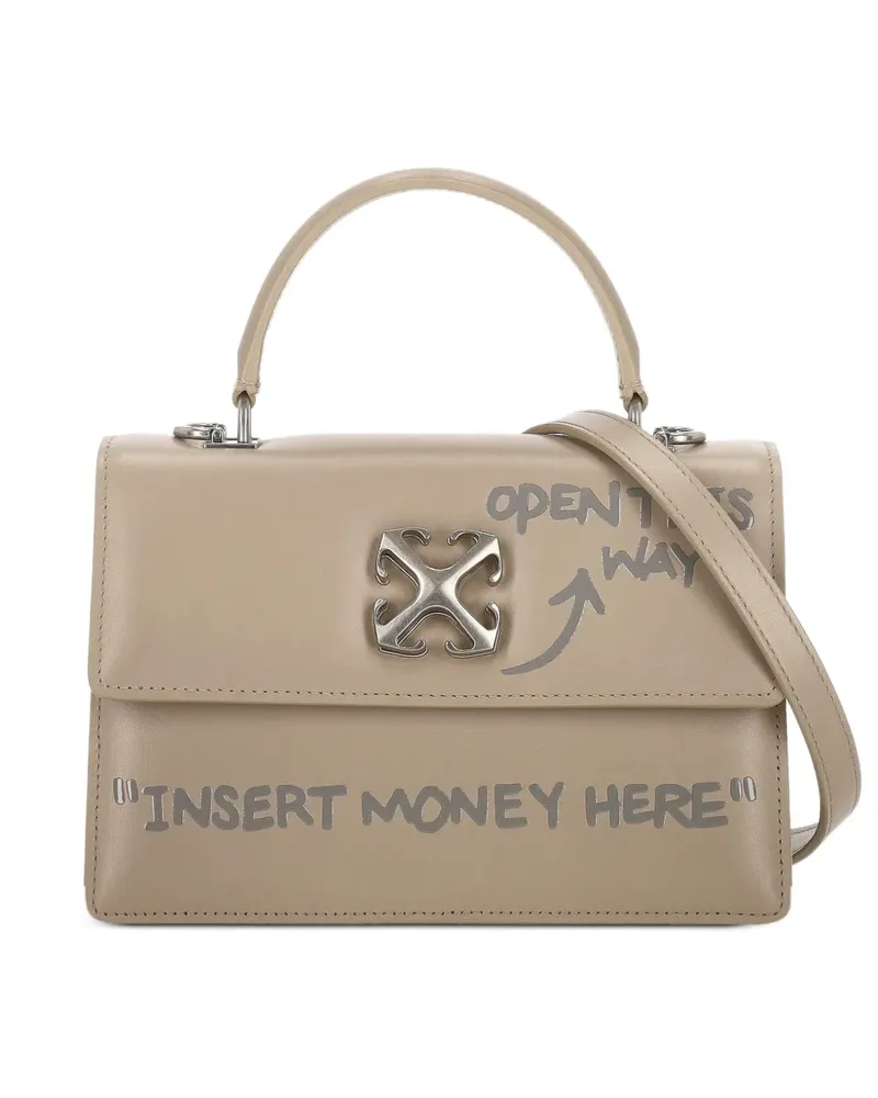 OFF-WHITE Jitney 1.4 tote bag - Nude Nude