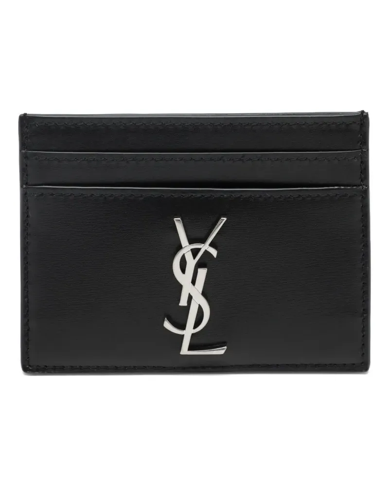 Saint Laurent Cassandre card holder - Schwarz Schwarz