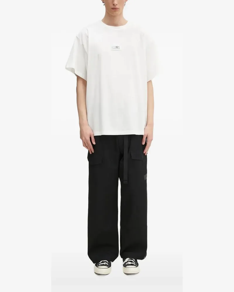 Maison Margiela Label T-Shirt - Weiß Weiß