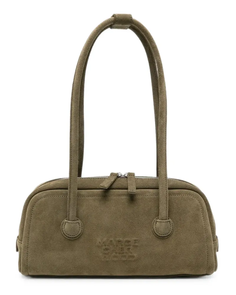 Marge Sherwood suede shoulder bag - Grün Grün