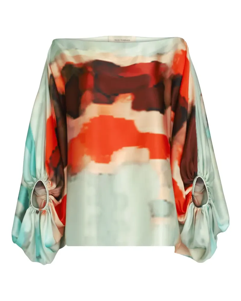Silvia Tcherassi Bellagio Bluse - Blau Blau
