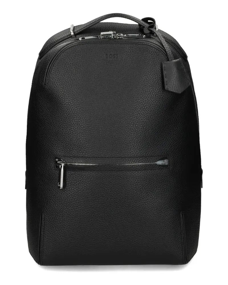 HUGO BOSS zip padded backpack - Schwarz Schwarz