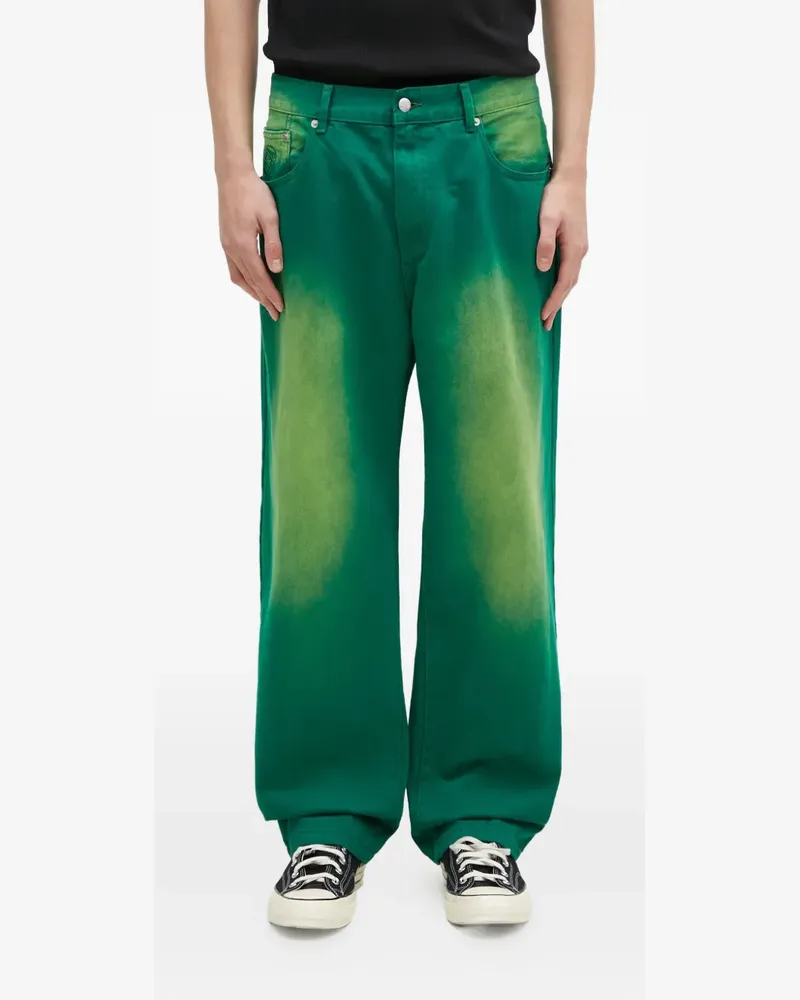 Billionaire Boys Club Stückgefärbte Jeans - Grün Grün