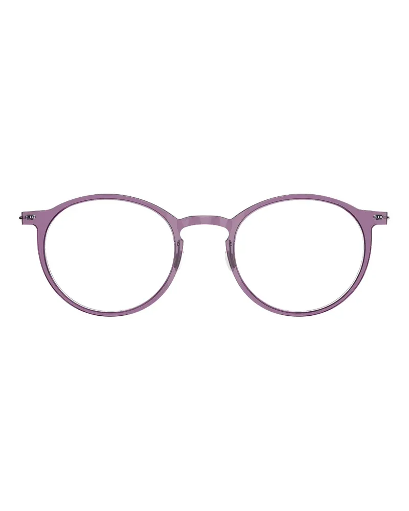 Lindberg 6541 Brille mit rundem Gestell - Violett Violett