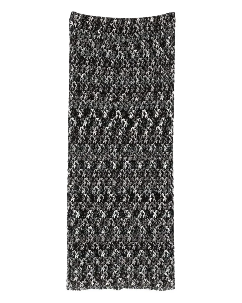 Missoni Midirock mit geometrischem Muster - Schwarz Schwarz