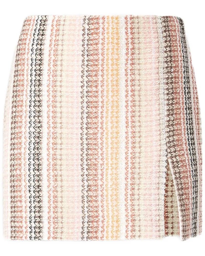 Missoni Gestreifter Minirock - Nude Nude