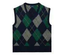 Pullunder mit Argyle-Muster - Blau