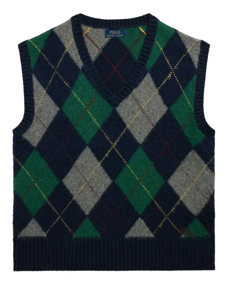 Ralph Lauren Pullunder mit Argyle-Muster - Blau Blau
