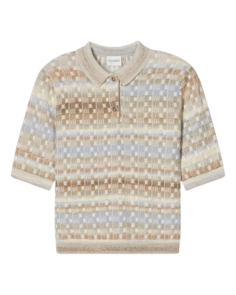 Closed Poloshirt mit kurzen Ärmeln - Nude Nude