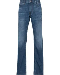 Brioni Halbhohe Meribel Straight-Leg-Jeans Blau