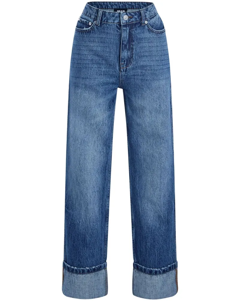 SER.O.YA Parker Jeans mit hohem Bund - Blau Blau