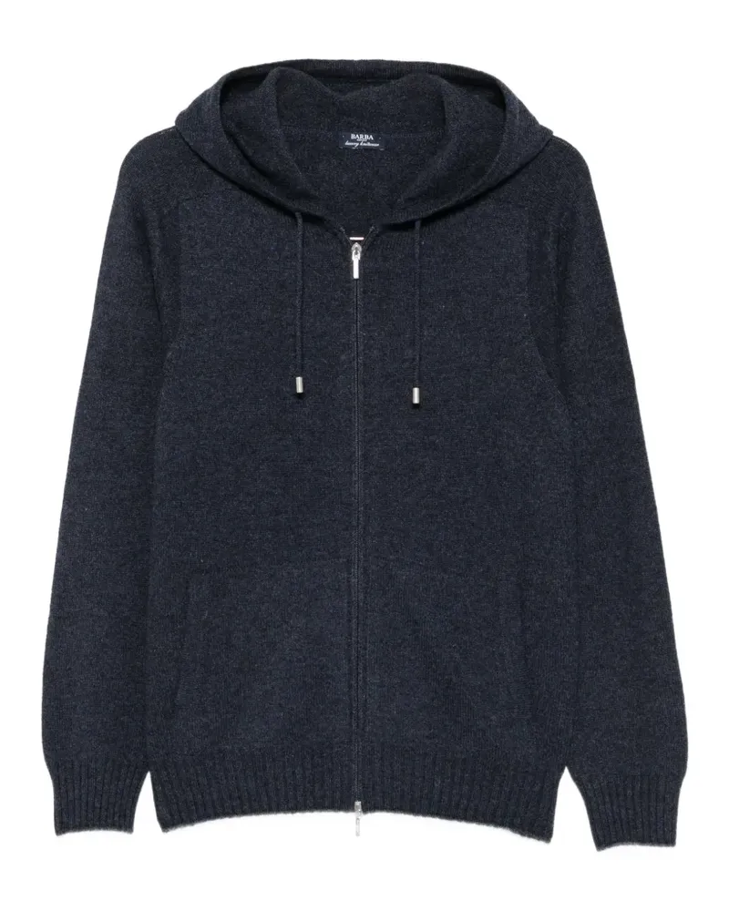 BARBA Cardigan mit Kapuze - Blau Blau