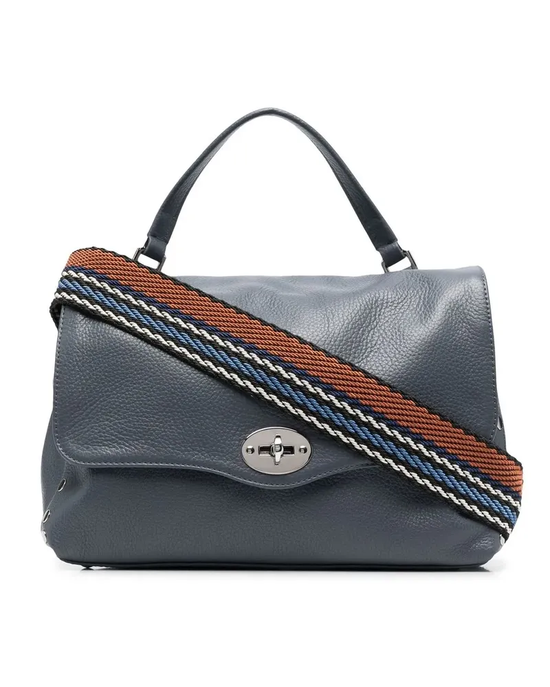 Zanellato Handtasche mit Nieten - Blau Blau
