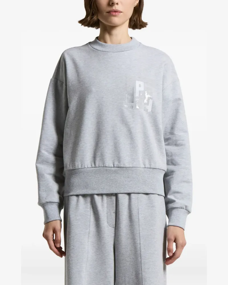 Peserico Sweatshirt mit Logo-Print - Grau Grau