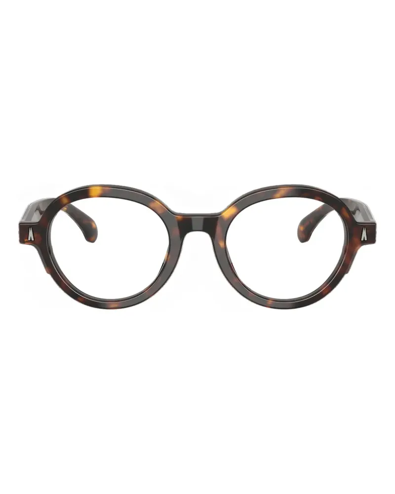 Moncler Brille mit rundem Gestell - Braun Braun