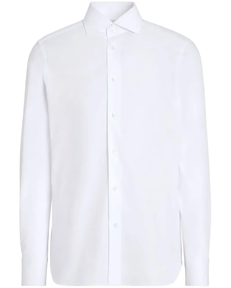 Ermenegildo Zegna Klassisches Hemd - Weiß Weiß